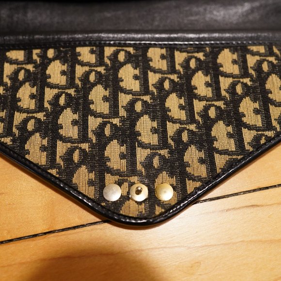 Vintage Christian Dior Monogram Trotter Canvas Clutch Bag - Picture 4 of 11